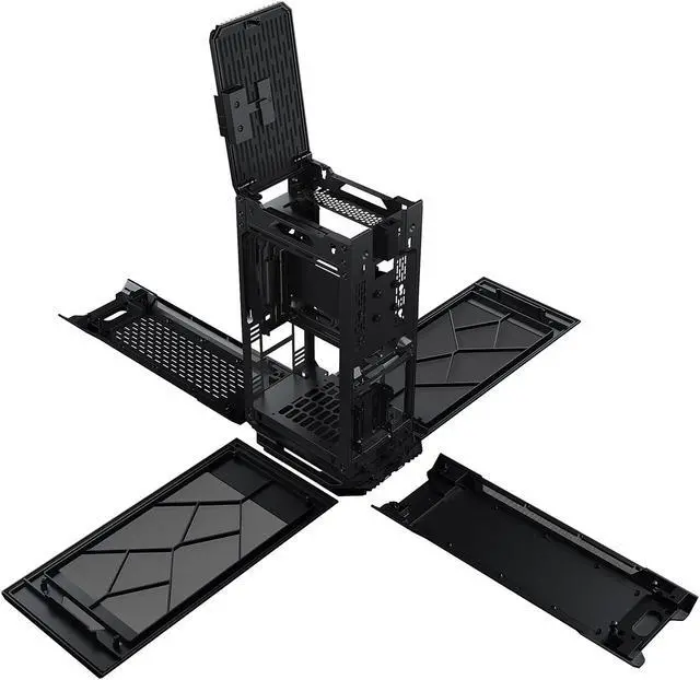 Alt view image 7 of 9 - Phanteks Evolv Shift 2 Air Mini-ITX Case, Fabric Side Panels, Aluminum Panels, D-RGB, Black
