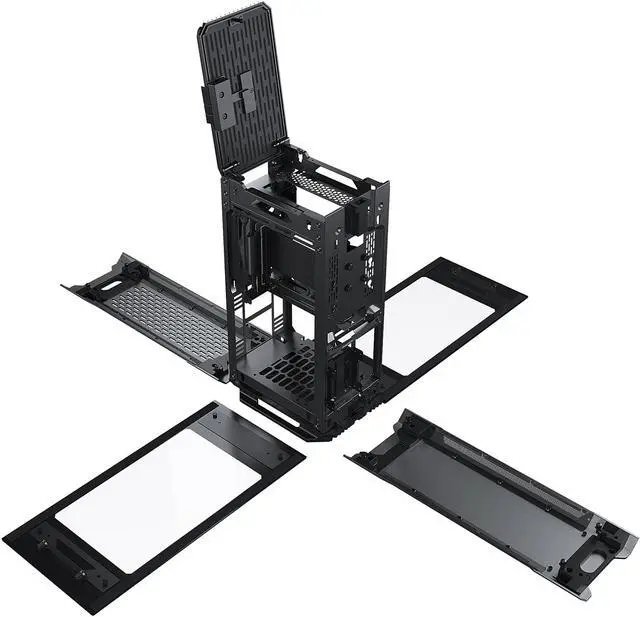 Alt view image 8 of 10 - Phanteks Evolv Shift 2 Mini-ITX case, Tempered Glass Side Panels, Aluminum Panels, D-RGB, Anthracite Grey