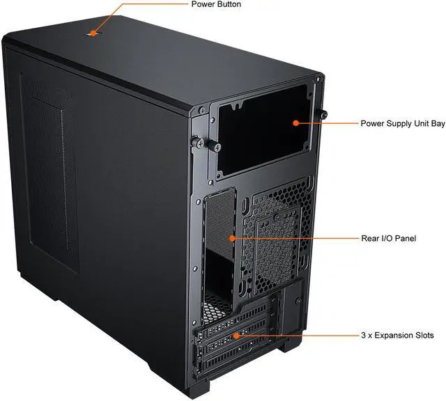 Alt view image 11 of 11 - Phanteks Eclipse P200A Performance, high airflow Ultra-fine mesh design, mini-ITX tower, 120mm black case fans
