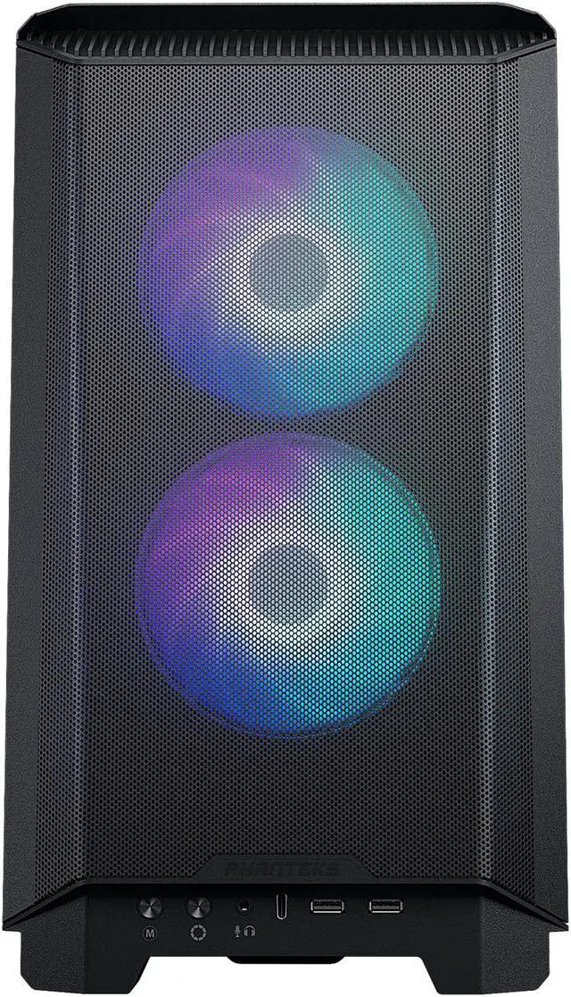 Alt view image 4 of 12 - Phanteks Eclipse P200A D-RGB, high airflow Ultra-fine mesh design, mini-ITX tower, Digital-RGB Lighting, 120mm D-RGB case fans, Tempered Glass, Black
