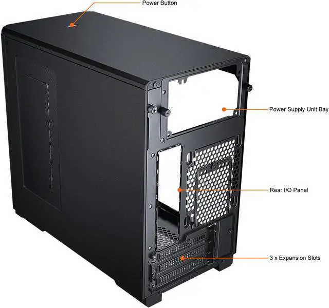 Alt view image 10 of 12 - Phanteks Eclipse P200A D-RGB, high airflow Ultra-fine mesh design, mini-ITX tower, Digital-RGB Lighting, 120mm D-RGB case fans, Tempered Glass, Black