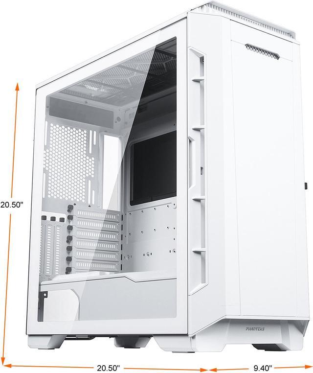 Alt view image 2 of 10 - Phanteks Eclipse P600S Hybrid Silent and Performance ATX chassis - Tempered Glass, Fabric Filter, Dual System Support, Massive Storage, PWM Hub, Sound Dampening Panels, Matte White