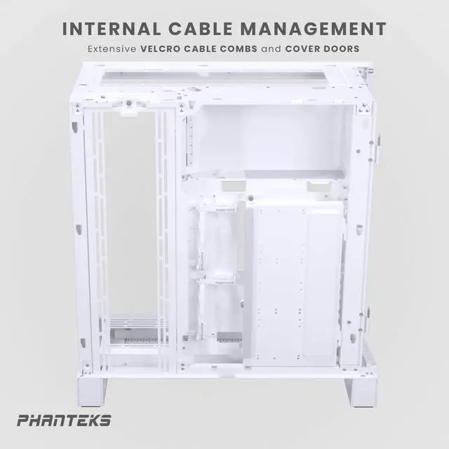 Alt view image 6 of 9 - Phanteks NV9, Showcase Full-Tower Chassis, High Airflow Performance, Integrated D/A-RGB Lighting, Seamless Tempered Glass Design, 11x 140mm Fan Positions, Matte White