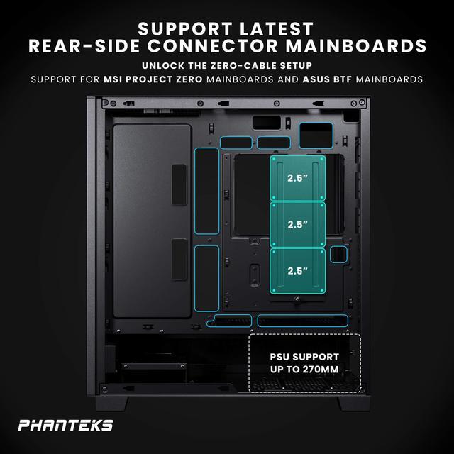 Alt view image 5 of 5 - Phanteks XT Pro Ultra, Mid-Tower Gaming Chassis, 4x M25-140 Fans Included, High Airflow Performance Mesh, Tempered Glass Window, USB-C 3.2 Gen2, Black