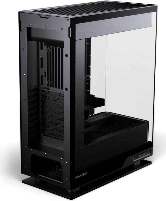 Alt view image 5 of 11 - Phanteks Evolv X2, Mid-Tower Gaming Chassis, Vertical Cooling System, See-through Tempered Glass Chassis, Brushed Aluminum interior panel with Integrated D-RGB Lighting, Brushed Black