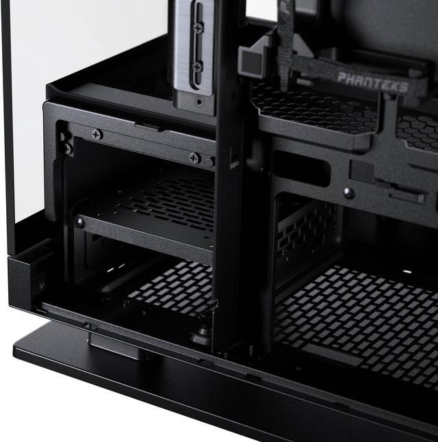 Alt view image 11 of 11 - Phanteks Evolv X2, Mid-Tower Gaming Chassis, Vertical Cooling System, See-through Tempered Glass Chassis, Brushed Aluminum interior panel with Integrated D-RGB Lighting, Brushed Black
