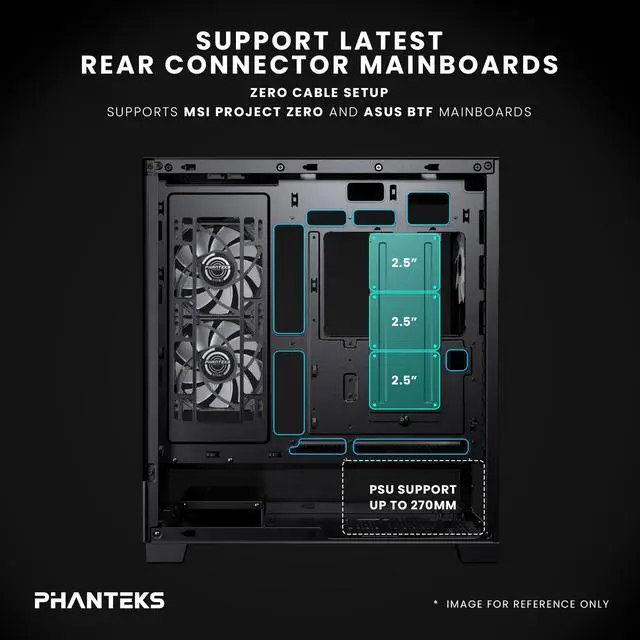 Alt view image 6 of 7 - Phanteks XT View Matrix Mid-Tower ATX Gaming PC Case, 600-LED Matrix Display, Tempered Glass Front & Side Panels, USB-C 3.2 Gen2, 3x D-RGB Fans Included, Rear-Connector Ready, Charcoal Black