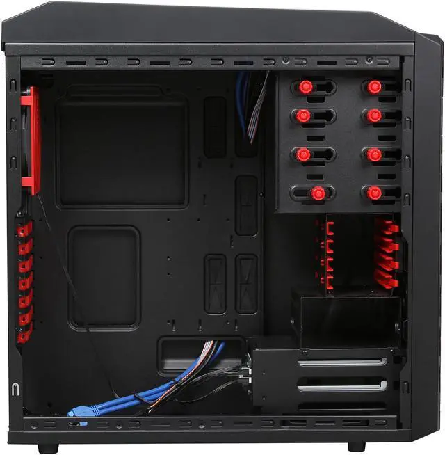 Alt view image 6 of 10 - CFI Bastet CFI-A4012 Black SECC / Mesh & Plastic Front Bezel ATX Mid Tower Computer Case