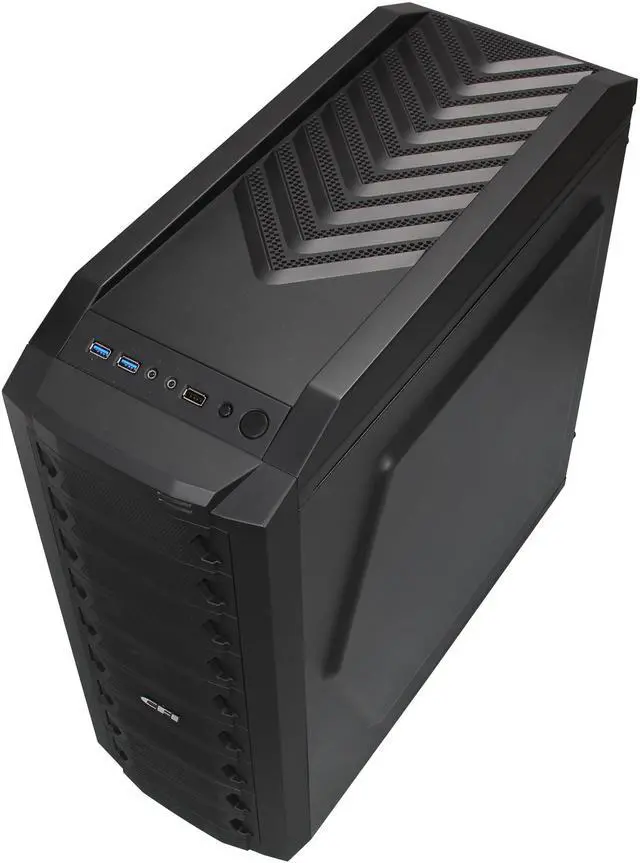 Alt view image 8 of 10 - CFI Bastet CFI-A4012 Black SECC / Mesh & Plastic Front Bezel ATX Mid Tower Computer Case