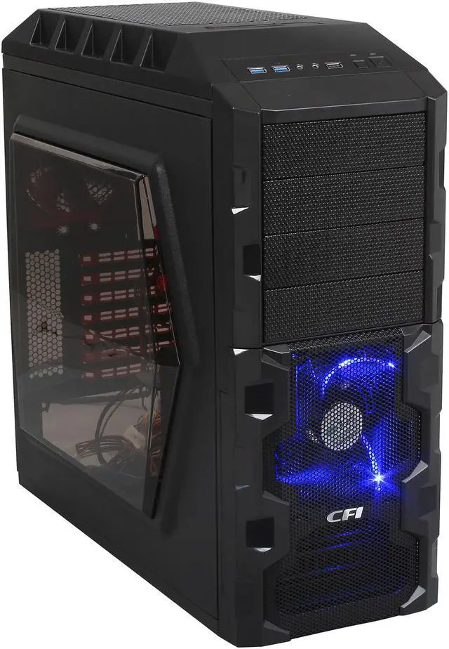 Main image of CFI Diablo LT CFI-B1010 Black SECC / Mesh & Plastic Front Bezel ATX Mid Tower Computer Case