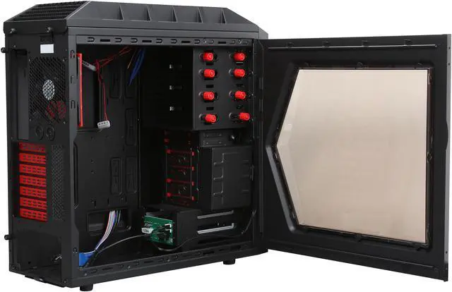 Alt view image 5 of 10 - CFI Diablo LT CFI-B1010 Black SECC / Mesh & Plastic Front Bezel ATX Mid Tower Computer Case