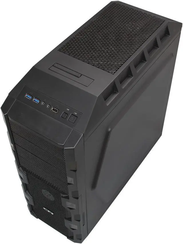 Alt view image 8 of 10 - CFI Diablo LT CFI-B1010 Black SECC / Mesh & Plastic Front Bezel ATX Mid Tower Computer Case