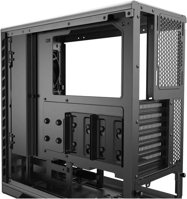 Alt view image 12 of 17 - Metallic Gear Neo Series MG-NE510_SR01 Silver Sandblasted Aluminum, Steel Chassis, Tempered Glass ATX Mid Tower Computer Case