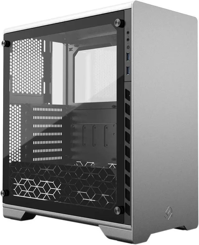 Alt view image 7 of 17 - Metallic Gear Neo Series MG-NE510_SR01 Silver Sandblasted Aluminum, Steel Chassis, Tempered Glass ATX Mid Tower Computer Case
