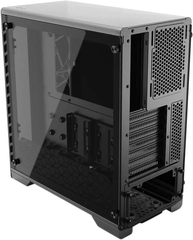 Alt view image 17 of 17 - Metallic Gear Neo Series MG-NE510_SR01 Silver Sandblasted Aluminum, Steel Chassis, Tempered Glass ATX Mid Tower Computer Case