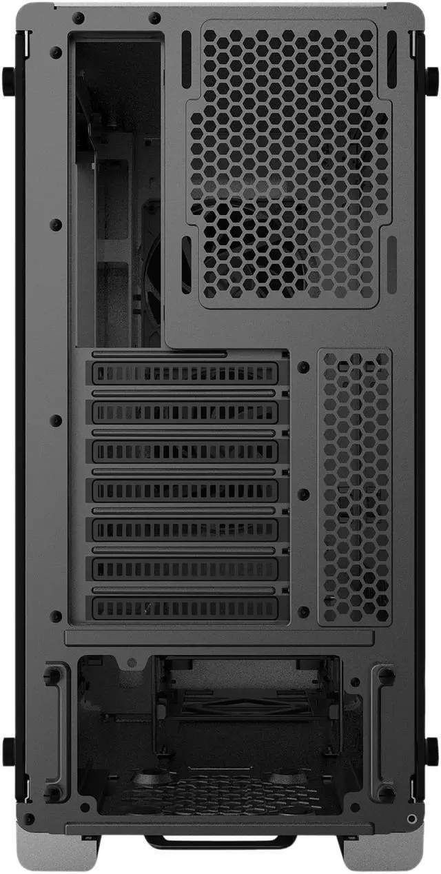 Alt view image 16 of 17 - Metallic Gear Neo Series MG-NE510_SR01 Silver Sandblasted Aluminum, Steel Chassis, Tempered Glass ATX Mid Tower Computer Case