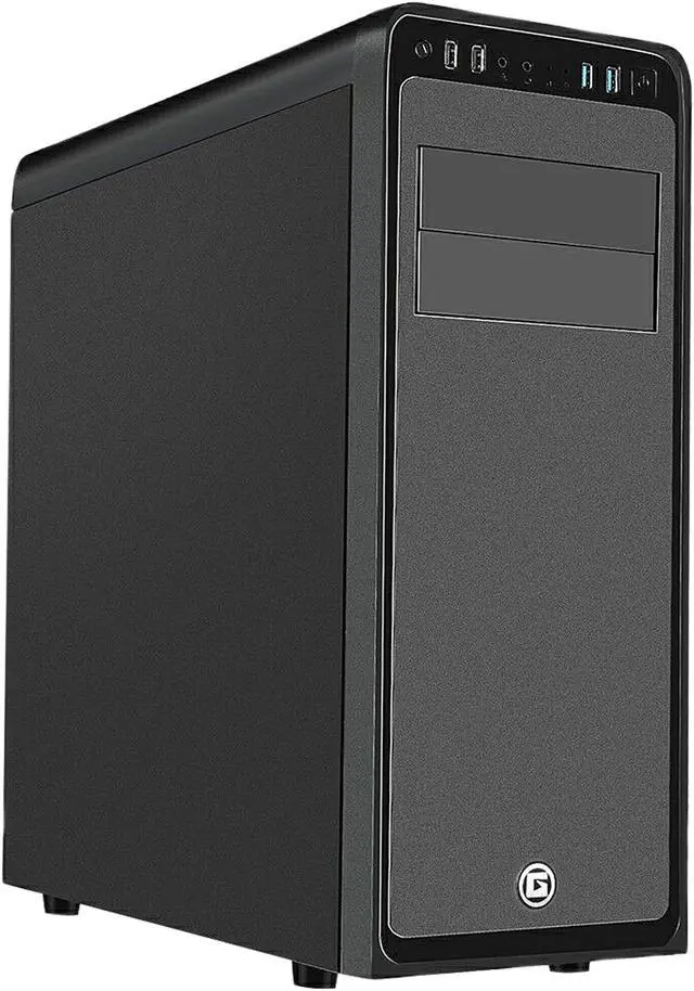 Main image of APEX Silent  Edition Apexgaming G1 Black Steel ATX Mid Tower Computer Case