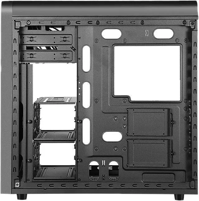 Alt view image 6 of 9 - APEX Silent  Edition Apexgaming G1 Black Steel ATX Mid Tower Computer Case