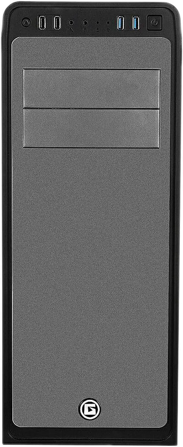 Alt view image 3 of 9 - APEX Silent  Edition Apexgaming G1 Black Steel ATX Mid Tower Computer Case