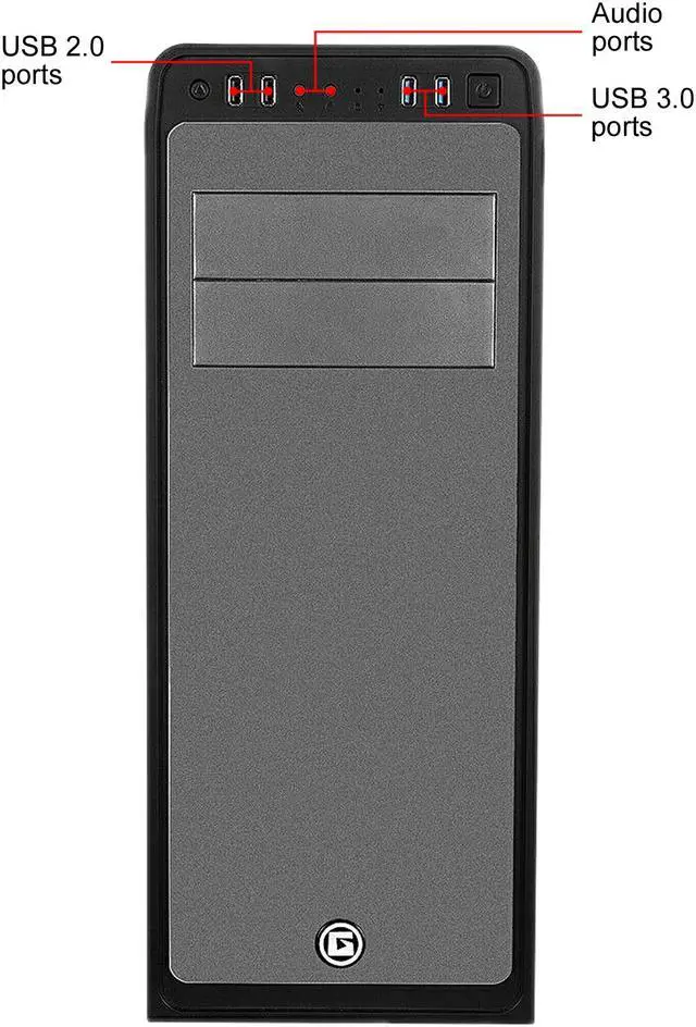 Alt view image 4 of 9 - APEX Silent  Edition Apexgaming G1 Black Steel ATX Mid Tower Computer Case