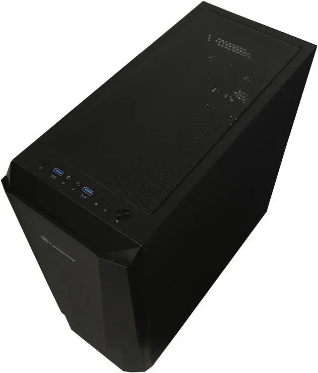 Alt view image 8 of 10 - Apexgaming Hermes S1 Black Steel / Plastic ATX Mid Tower Computer Case