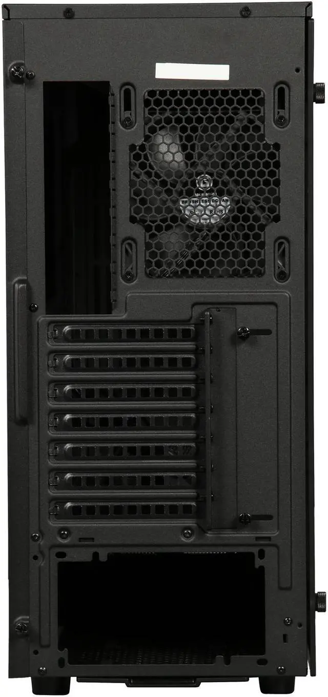 Alt view image 5 of 10 - Apexgaming Hermes C2 Black Steel / Plastic / Tempered Glass with Mesh and Semi-transparent Combo Front Panel ATX Mid Tower Computer Case