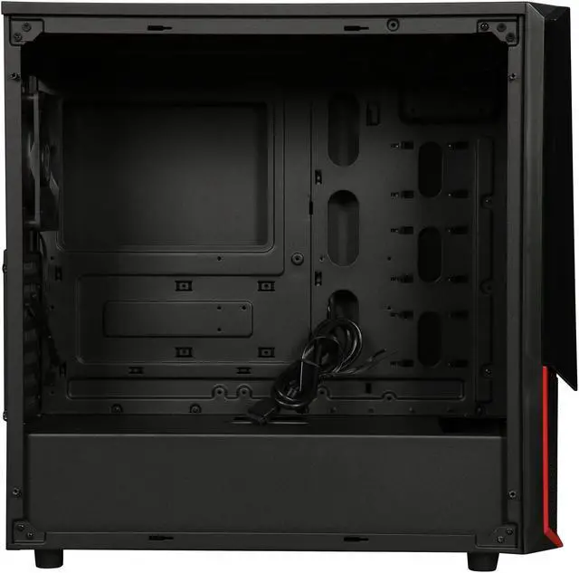 Alt view image 7 of 10 - Apexgaming Hermes C2 Black Steel / Plastic / Tempered Glass with Mesh and Semi-transparent Combo Front Panel ATX Mid Tower Computer Case