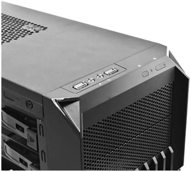 Alt view image 7 of 12 - APEX A1 Black Steel ATX Mid Tower Computer Case