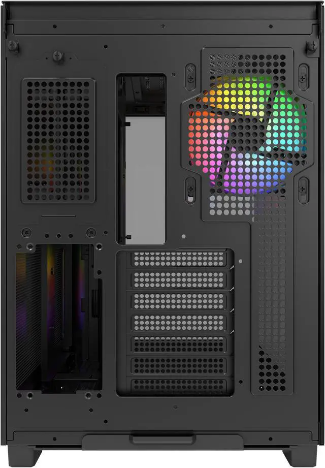 Alt view image 4 of 11 - MONTECH KING 65 PRO ATX Mid Tower Gaming PC Case, Dual Chamber, High Airflow Mesh Panels, Supports RTX 40 Series, 3 Pre-Installed ARGB Fans, Tool-Free Access, Tinted Glass - Black