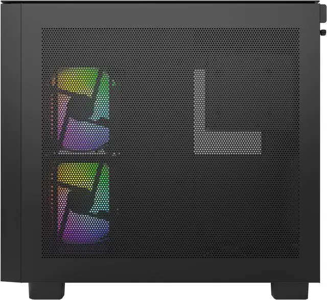 Alt view image 5 of 11 - MONTECH KING 65 PRO ATX Mid Tower Gaming PC Case, Dual Chamber, High Airflow Mesh Panels, Supports RTX 40 Series, 3 Pre-Installed ARGB Fans, Tool-Free Access, Tinted Glass - Black