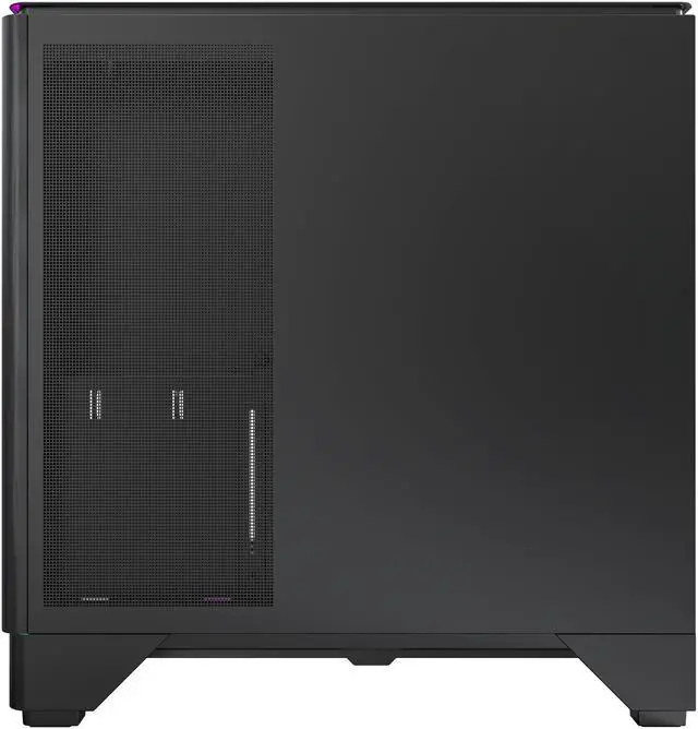Alt view image 6 of 8 - MONTECH KING 45 PRO ATX PC Case, Curved Panoramic Glass, Chimney Airflow, 360mm Radiator Support, Compact Build for High-Performance Systems, 6 ARGB PWM Fan Pre-Installed with Fan Hub, Black