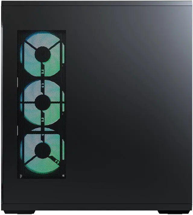 Alt view image 12 of 13 - MONTECH TG3 Panoramic ATX Mid-Tower PC Case, Pre-Installed 360mm ARGB Unibody Fans & 1x120mm ARGB Fan, ARGB Strip, Supports 360mm Radiator, RTX 5090 GPUs & Back-Connect Motherboards, Black