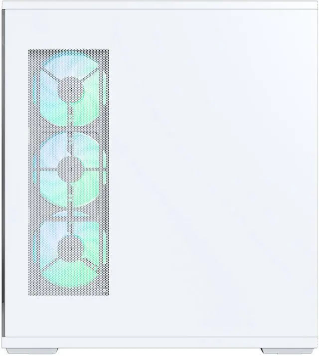 Alt view image 12 of 13 - MONTECH TG3 Panoramic ATX Mid-Tower PC Case, Pre-Installed 360mm ARGB Unibody Fans & 1x120mm ARGB Fan, ARGB Strip, Supports 360mm Radiator, RTX 5090 GPUs & Back-Connect Motherboards, White