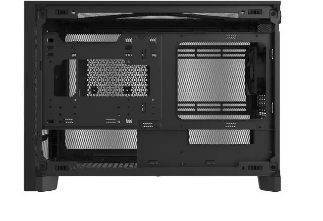 Alt view image 18 of 20 - MONTECH TEN 22.7L Micro ATX PC Case, High Airflow Modular Mesh Chassis for Air, Liquid, or SFF Builds, 360mm Radiator Support, Includes Rear Fan, Black (TENB)
