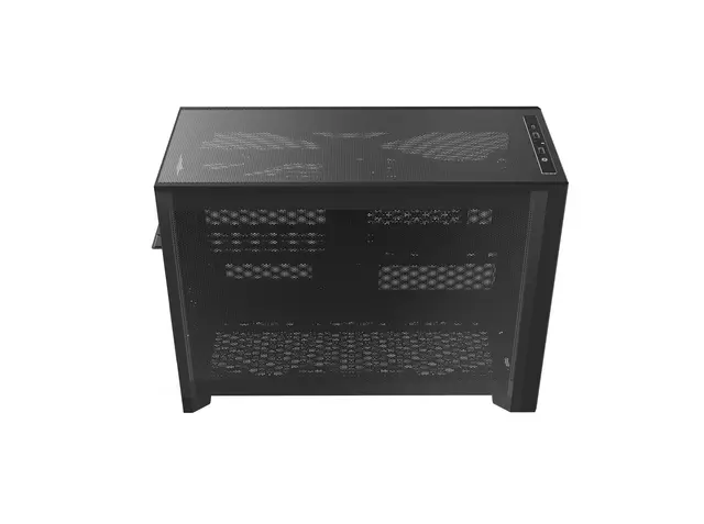 Alt view image 19 of 20 - MONTECH TEN 22.7L Micro ATX PC Case, High Airflow Modular Mesh Chassis for Air, Liquid, or SFF Builds, 360mm Radiator Support, Includes Rear Fan, Black (TENB)
