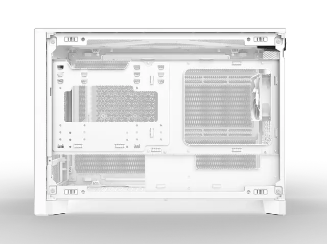 Alt view image 14 of 20 - MONTECH TEN 22.7L Micro ATX PC Case, High Airflow Modular Mesh Chassis for Air, Liquid, or SFF Builds, 360mm Radiator Support, Includes Rear Fan, White (TENW)