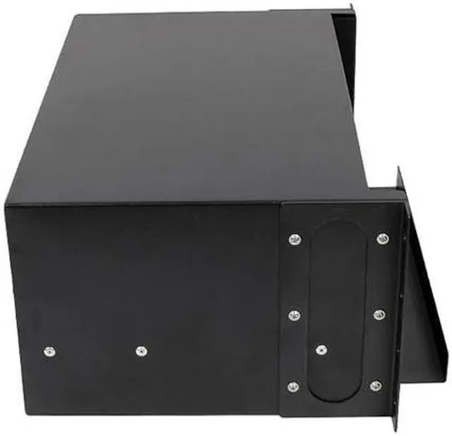Alt view image 3 of 7 - Nippon Labs Rack Mount FDU 4RU - Slide Out w/Tray, Holds 12 Panels & 12 Splice Trays (*24F ea.) & 2 Half Round Cable Routing Spools, Max. 288F, 5.25"H x 19"W x 12.5"D - Black