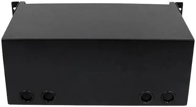 Alt view image 5 of 7 - Nippon Labs Rack Mount FDU 4RU - Slide Out w/Tray, Holds 12 Panels & 12 Splice Trays (*24F ea.) & 2 Half Round Cable Routing Spools, Max. 288F, 5.25"H x 19"W x 12.5"D - Black