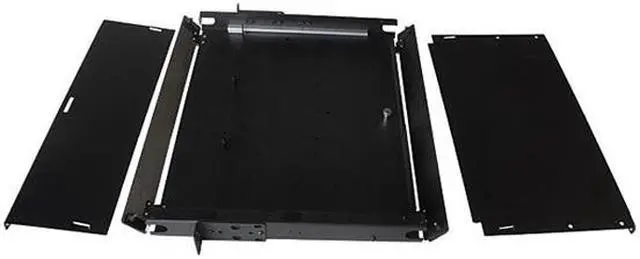 Alt view image 6 of 6 - Nippon Labs Rack Mount FDU 1RU With Slide Out Fiber Patch Panel - Tray, Holds 3 Panels, Max. 72F, 1.75"H x 19"W x 13.75"D - Black