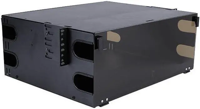 Main image of Nippon Labs Rack Mount FDU 4RU With Slide Out Fiber Patch Panel - Tray, Holds 12 Panels, Max. 288F, 7"H x 19"W x 14"D - Black