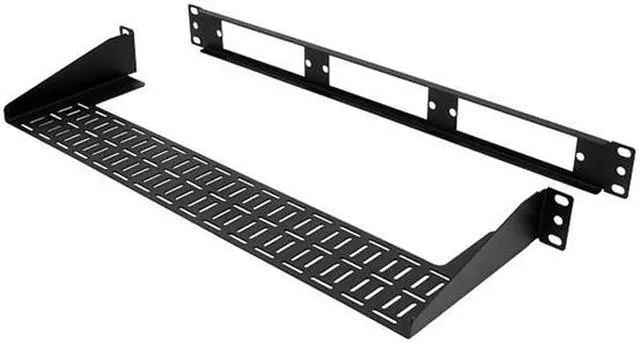 Alt view image 3 of 4 - Nippon Labs Rack Mount 1RU Blank Fiber Patch Panel, Holds 3 LGX Footprint Adapter Panels/Cassettes, with Cable Manager - Black