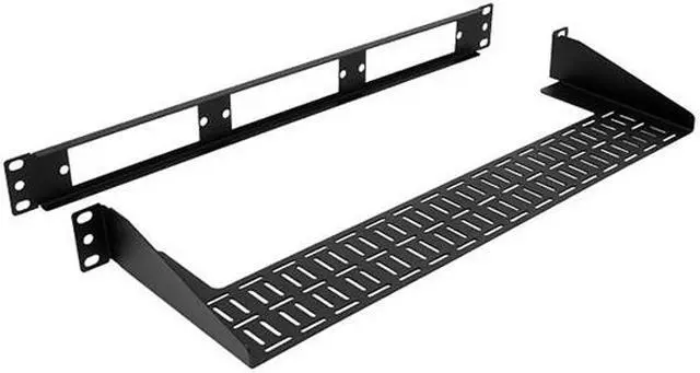 Alt view image 4 of 4 - Nippon Labs Rack Mount 1RU Blank Fiber Patch Panel, Holds 3 LGX Footprint Adapter Panels/Cassettes, with Cable Manager - Black