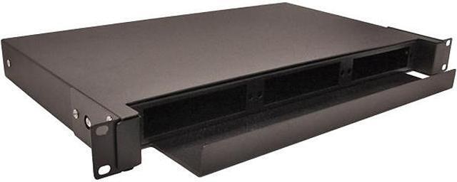 Main image of Nippon Labs Rack Mount FDU 1RU - Slide Out w/Tray, Holds 3 Panels, 3 Splice Trays (*24F ea.) & Cable Routing Spools, Max. 72F, 1.75"H x 19"W x 12.5"D - Black