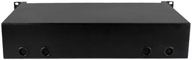 Alt view image 5 of 6 - Nippon Labs Rack Mount FDU 2RU - Slide Out w/Tray, Holds 6 Panels, 6 Splice Trays (*24F ea.) & 2 Half Round Cable Routing Spools, Max. 144F, 3"H x 19"W x 12.5"D, - Black
