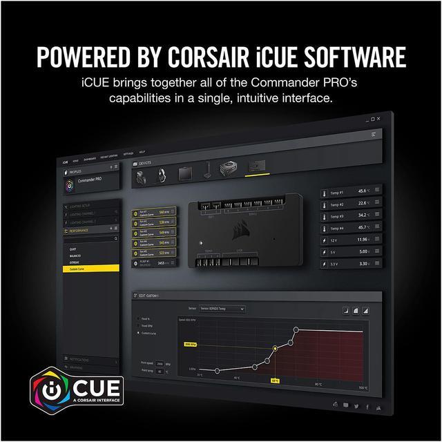 Alt view image 6 of 8 - CORSAIR Commander PRO, CL-9011110-WW, Digital Fan and RGB Lighting Controller