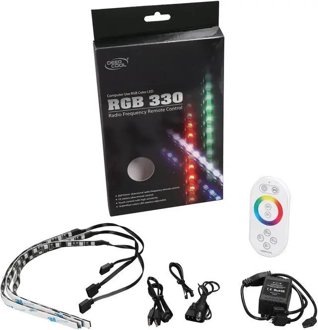 Alt view image 5 of 5 - DEEPCOOL RGB360 Computer Lighting Kit Led Strip Multi Colors with 360 degree Omni- directional radio frequency remote control