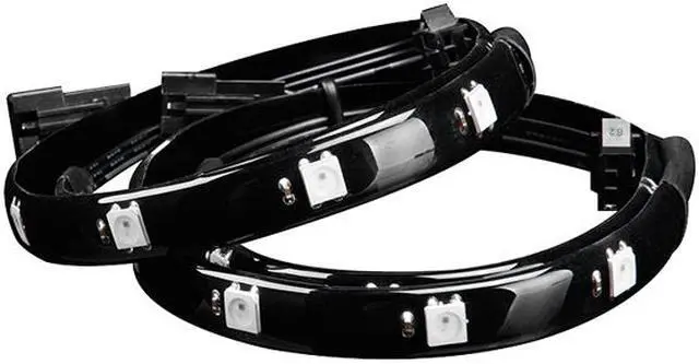 Alt view image 2 of 6 - DEEPCOOL Addressable RGB LED 35cm Lighting Strip with Built-in Magnet or Support Adhesive Strips Motherboard Sync