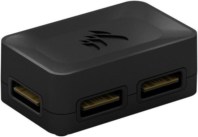 CORSAIR iCUE LINK 4-Way Signal Splitter - Great for Custom Cooling Setups -  Compact Size - Magnetic Attachment - Requires iCUE LINK System Hub (Sold  Separately) 