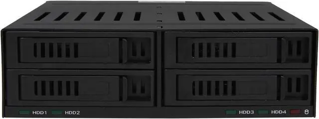 Alt view image 2 of 7 - KINGWIN KF-261-BK 4 x2.5" SATA Hot Swap Removable SSD/ HDD Rack