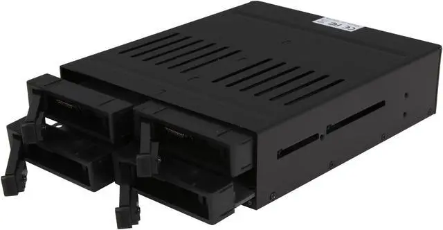 Alt view image 6 of 7 - KINGWIN KF-261-BK 4 x2.5" SATA Hot Swap Removable SSD/ HDD Rack